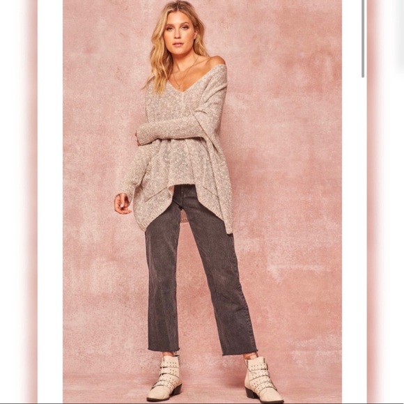 New✨ Oversized knit Sweater Oatmeal - Picture 4 of 12